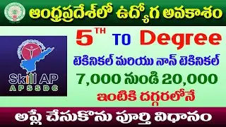 New JOB Notifications in Andhra Pradesh State Skill Development Corporation