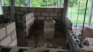 Belize house update - block walls going up on bedroom & bathroom addition