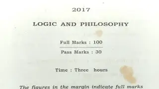 hs 2nd year logic and philosophy question paper 2017/AHSEC final exam||| 2017 logic and philosophy