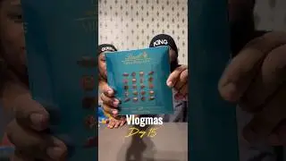 VLOGMAS Day 15 Trying &ldquo;Lindt mini Pralines&rdquo; #vlogmas #sweettreat #chocolate #husbandwife #snack