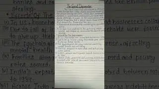 The Great Depression 1929 - Causes & Impacts #GreatDepression #mintossmood #depression