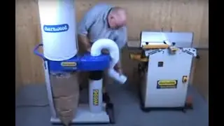 Charnwood's W696 1hp Dust Extractor including Floorsweep attachment .flv