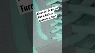 What color do you see? Pink & White or Turquoise & Grey? #shorts #shortsfeed #shortsvideo
