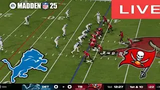 🔴LIVE : Detroit Lions vs Tampa Bay Buccaneers | NFL Season Match Live Now MADDEN25 PS5 Gameplay