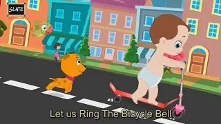 Let Us Ring The Bicycle Bell | Nursery Rhymes for Children | Slate Kids Rhymes