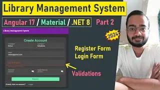 Angular 17 Library Management System (2023) | JWT Authorization | Part 2 | .NET 8