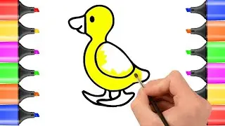 Duck colouring pages | How to draw duck | Drawing and coloring page |Fantastic colouring pages