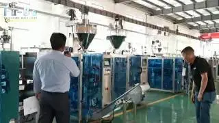 Milk tea powder packing machine with screw auger filler