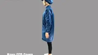 Esd cleanroom suit is widely used in cleanroom,lab and electronics industry