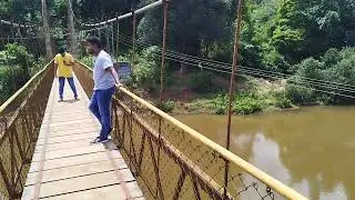 Kalasa Hanging Bridge  #hangingbridge #Meghamaale