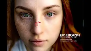 Skin Retouching Photoshop Action | Professional Portrait Retouch in One Click
