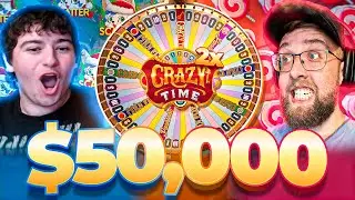 $50,000 CHRISTMAS HIGHROLLER SESSION ON CRAZY TIME & SLOTS