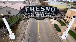 Aerial videography of California landmarks.