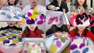 ASMR ICE EATING || AN ICE CHIP AND ICE DIP COMPILATION || FREEZER FROST EATING ASMR🧊 