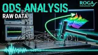 Operating deflection shape analysis with impulse hammer and raw data recording