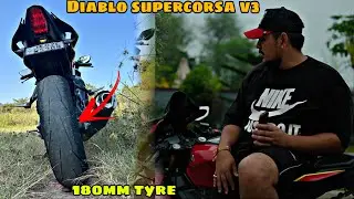Kya R15 V4 180mm Tyre Sambhal Payegi? Supercorsa Full Review!&rdquo;