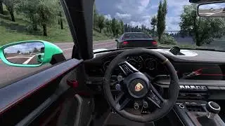 Porsche 911 GT3 RS  -​​ Euro Truck Simulator 2 - Traffic jam [Steering Wheel Gameplay] #ets2​