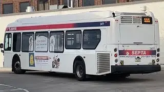 SEPTA Ride: 2021 New Flyer XDE40 #3477 On Route 111 to 69th St