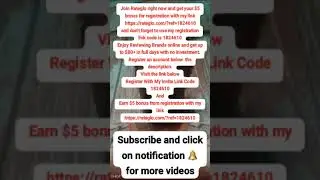 Reviewing Brands online  and get pay for it? $5 bonus for registration with my link and code 1824610