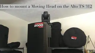 Moving heads (ADJ Pocket Pro) on The Alto 312 speakers