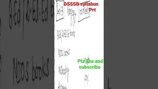 # DSSSB prt syllabus # 2023