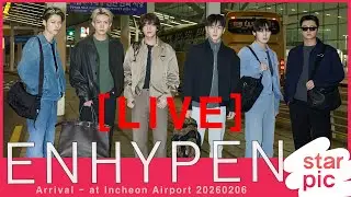 [LIVE]  ENHYPEN Arrival - at Incheon Airport 20260206