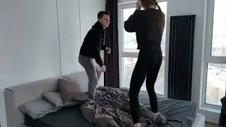 LMFP mixed apartment wrestling- Eva Park vs 