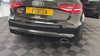 Audi RS3 Milltek secondary decat pipes mated to factory RS Sports Exhaust Sounds