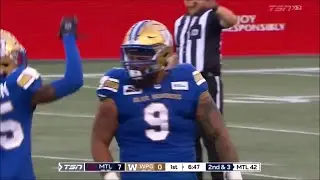 Winnipeg Blue Bombers Ricky Walker Jr. 2023 Regular Season Highlights