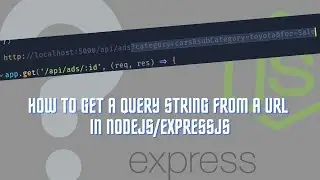 How to get a Query String from a URL in Node Js/Express Js