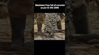 maximum height of free fall concrete #viralshort #brickwork #civilengineering #physic #construction