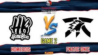 HOMEBOIS VS FNATIC ONIC - GAME 2 | PLAYOFFS SNAPDRAGON PRO SERIES MLBB MUSIM 5 | HB VS FNOC [BM]