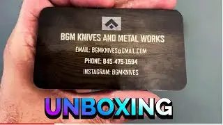 Unboxing a BGM Knives Custom Fixed Blade / EDC Fixed Blade