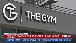 Pacific Beach Gym Reopens After Violating Health Orders