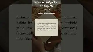 Warren Buffet's Finance Lessons 18