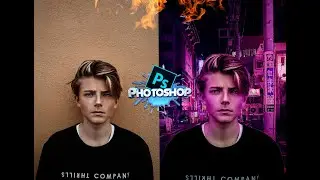 how to edit neon city concep in photoshop