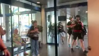 A frantic scene inside a Copenhagen shopping mall after several people were shot today #insiderpost