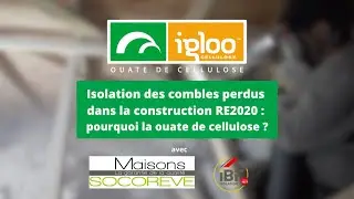 La ouate de cellulose Igloo pour l'isolation des combles dans la construction RE2020