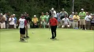 Jack Nicklaus Drains An Unbelievable 102 Foot Putt!