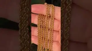 Antique Rolled Gold Rope Twist And Ball Fancy Guard Chain Circa 1900