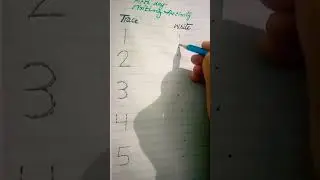 Make child understand 1 to 5 counting and repeat it again and again ,make sure kids able to write..