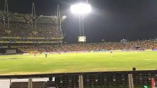CSK v/s KXIP : Dhoni last ball 6 @MCA Pune