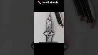 How to draw candle with shading pencil 📝#art#drawing #painting #shortvideo