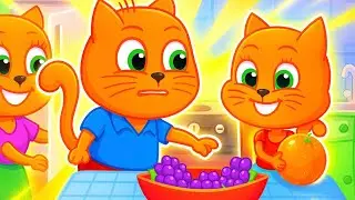 Família de Gatos - METADE 🍊 Desenho Animado em Português Brasil 4K