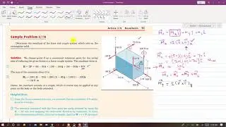 STATICS | Sample Problem: 2/16 | Topic 2/9 Resultants | 6th Edition