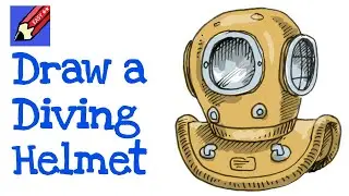 How to Draw a Deep Sea Diver Helmet Real Easy