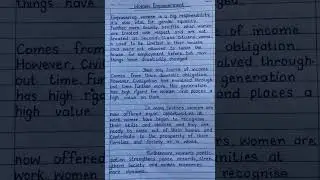 gender equality |women empowerment #essaywriting #shorts #viral