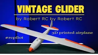 3D printed vintage glider G&ouml; 1 Wolf  by Robert RC @robert_s_photographer #rcplane #rcpilot