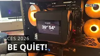 Компания be quiet! наконец-то добавила экраны в свои процессорные кулеры на выставке CES 2026!