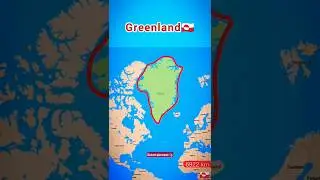 Greenland🇬🇱 full location map #greenland #location #maps #travel #shift #shorts